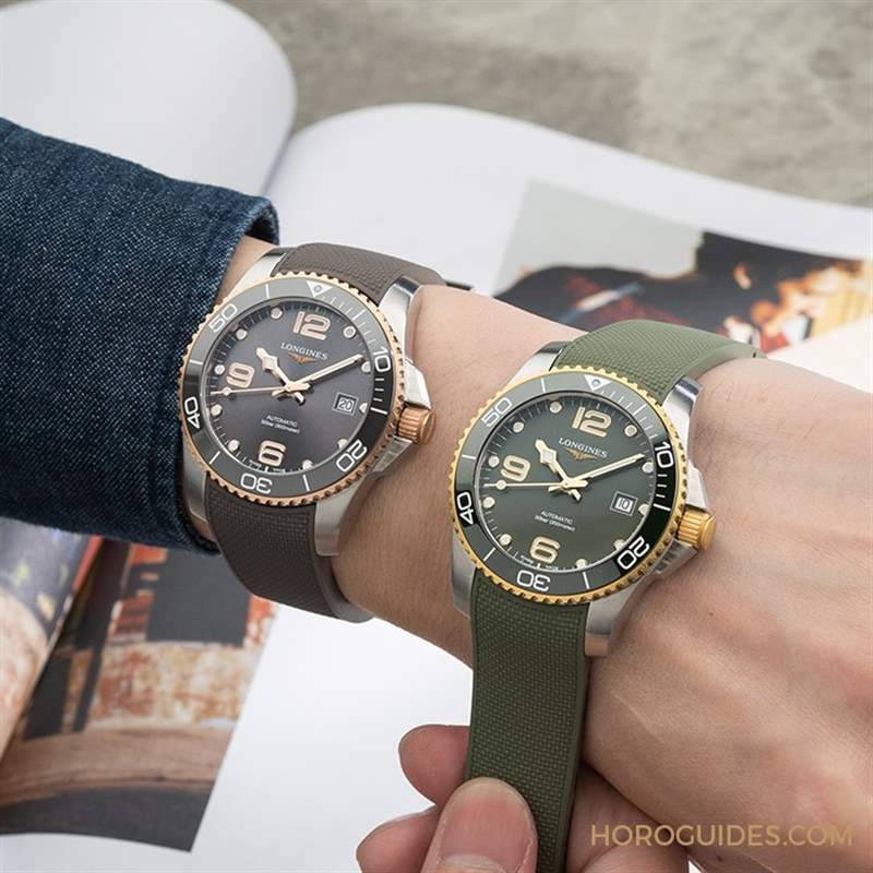 潛水表也要微奢華?2021浪琴深海征服者半金浪鬼-復(fù)刻表