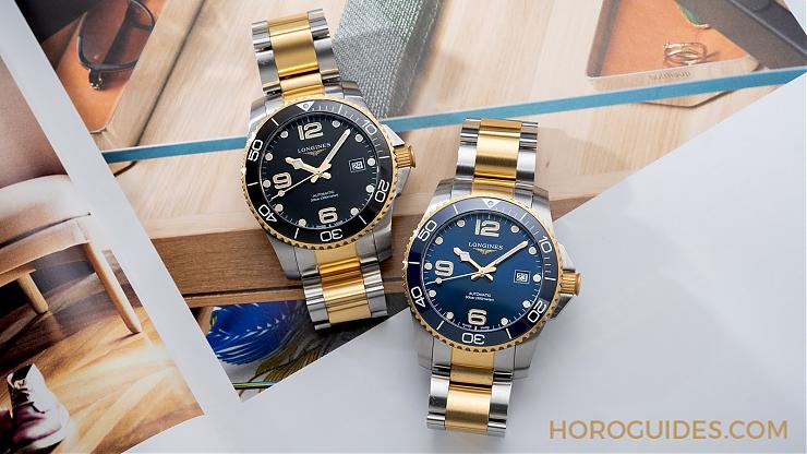 潛水表也要微奢華?2021浪琴深海征服者半金浪鬼-復(fù)刻表