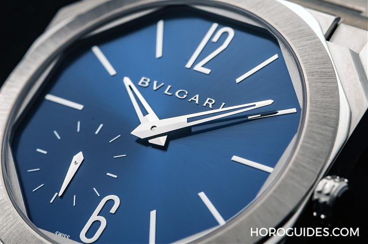 這樣的喀什米爾藍面,美絕了!BVLGARI Octo Finissimo超薄兩地時間計時碼表-復刻表