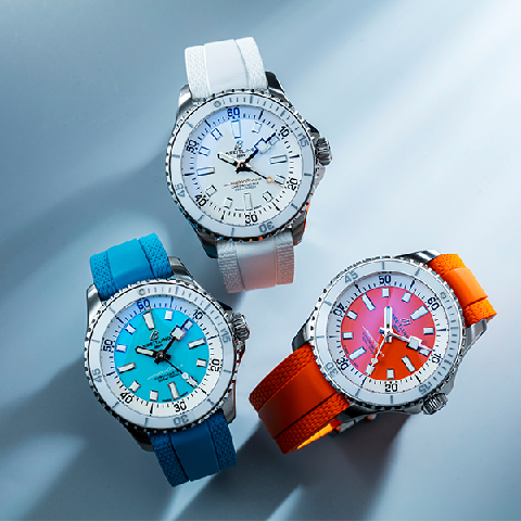 優雅接棒的細膩布局!百年靈Superocean尺寸齊全的繽紛新作-復刻表