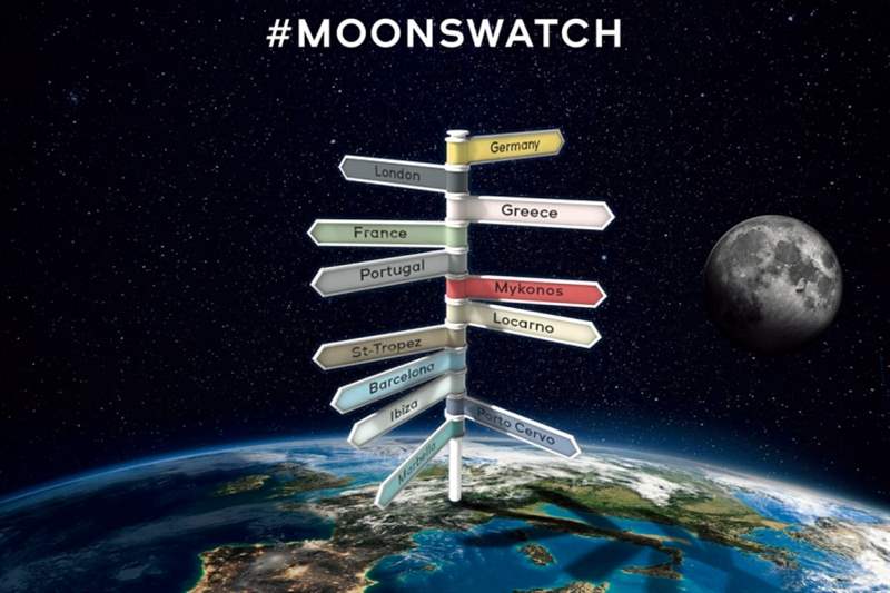 11顆移動的行星！ Swatch MoonSwatch的歐洲夏季巡演