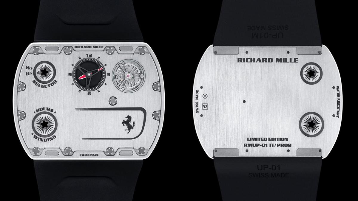 超薄運(yùn)動(dòng)表的工程習(xí)題!RICHARD MILLE RM UP-01 Ferrari-復(fù)刻表