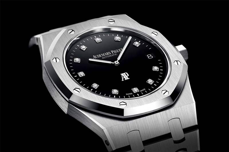 愛(ài)彼皇家橡樹(shù)珍寶超薄鉑金鉆石時(shí)標(biāo)