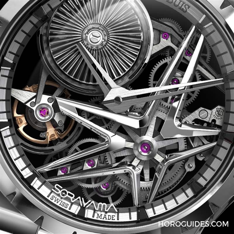 ROGER DUBUIS - 這款自動盤轉起來很迷幻！ Roger Dubuis攜手空山基推出Excalibur Sorayama Monobalancier腕表