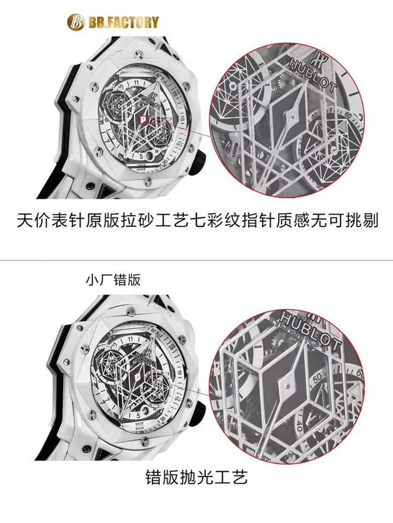 怎么分辨真正BBF廠宇舶恒寶陶瓷刺青二代復刻手表-復刻表