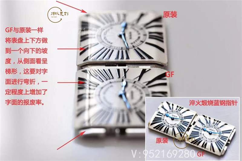 GF廠法穆蘭(法蘭克穆勒)6002石英女士復(fù)刻表真假對(duì)比-復(fù)刻表