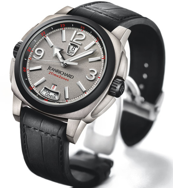 JeanRichard 2TimeZones Zirconium JeanRichard理查德雙時區(qū)手表-復(fù)刻表