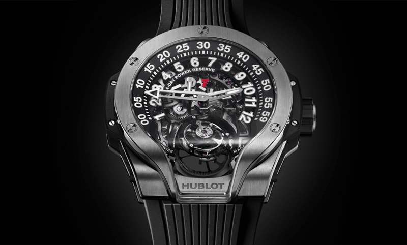 HUBLOT全新MP-13 雙軸陀飛輪雙逆跳腕表挑戰極限工藝