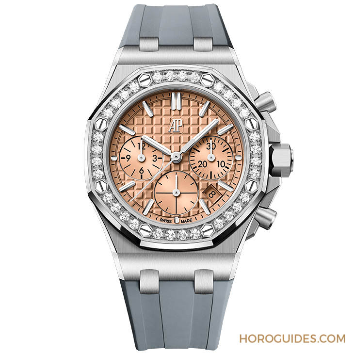 AUDEMARS PIGUET - 寶石圈與彩色面盤的華麗方程式｜AP皇家橡樹離岸型37毫米自動上鏈計時碼表