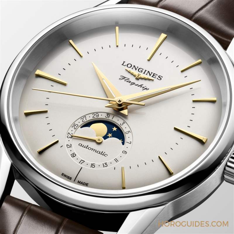 LONGINES - 優雅美學新添月相功能｜浪琴表LONGINES Flagship Heritage旗艦復刻系列月相腕表