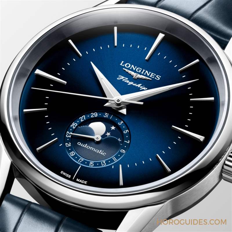 LONGINES - 優雅美學新添月相功能｜浪琴表LONGINES Flagship Heritage旗艦復刻系列月相腕表