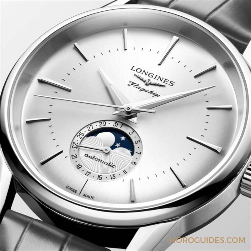 LONGINES - 優雅美學新添月相功能｜浪琴表LONGINES Flagship Heritage旗艦復刻系列月相腕表
