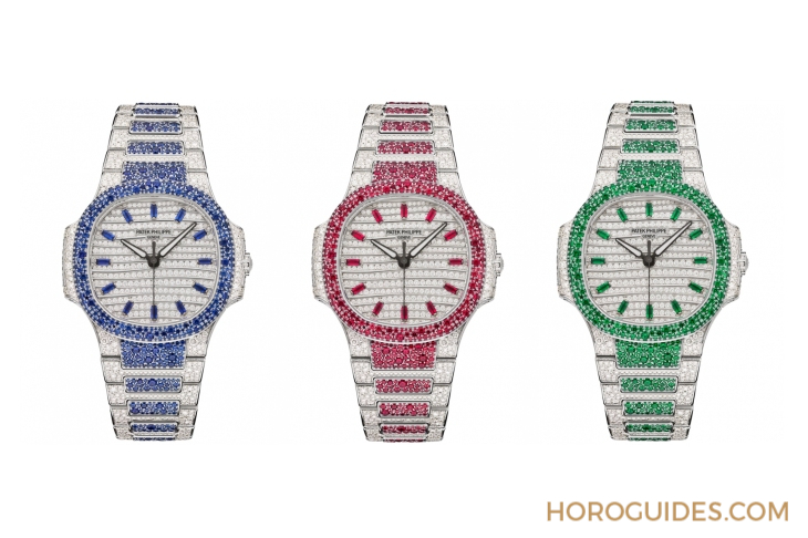 PATEK PHILIPPE - Ladies First！ 百達翡麗最新Aquanaut Luce「彩虹」三問表與Nautilus織紋復合表帶