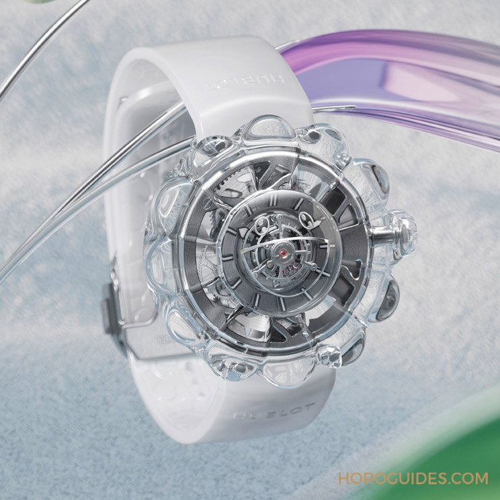 12辦花型透明藍寶石表殼!村上隆微笑小花仙氣爆棚了|Hublot MP-15村上隆藍寶石陀飛輪腕表-復刻表