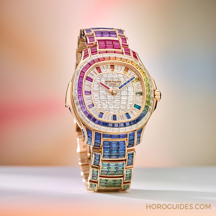 PATEK PHILIPPE - Ladies First！ 百達翡麗最新Aquanaut Luce「彩虹」三問表與Nautilus織紋復合表帶
