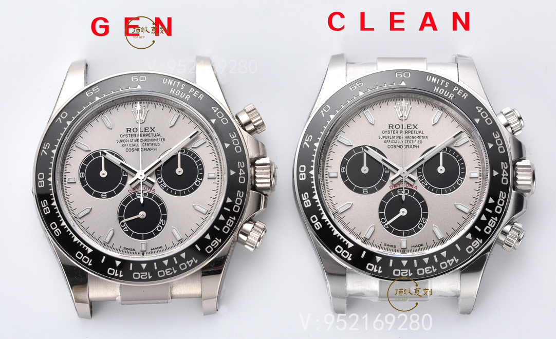 Clean廠C廠復刻新款勞力士4131機芯水泥灰迪M126519手表對比正品怎么樣-復刻表