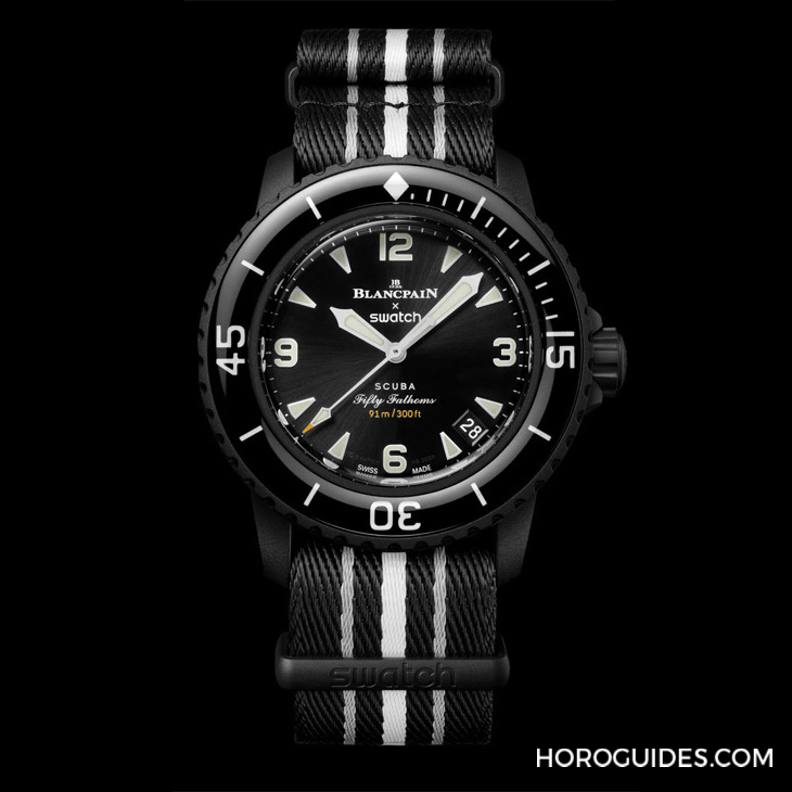 SWATCH - 太驚喜！更貼近五十噚腕表神韻的黑色調Blancpain × Swatch聯名表款「Ocean of Storm」現身