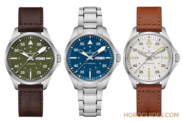 HAMILTON - 設計微調(diào)、新增尺寸，HAMILTON Khaki Aviation Pilot系列七款新作再現(xiàn)軍風
