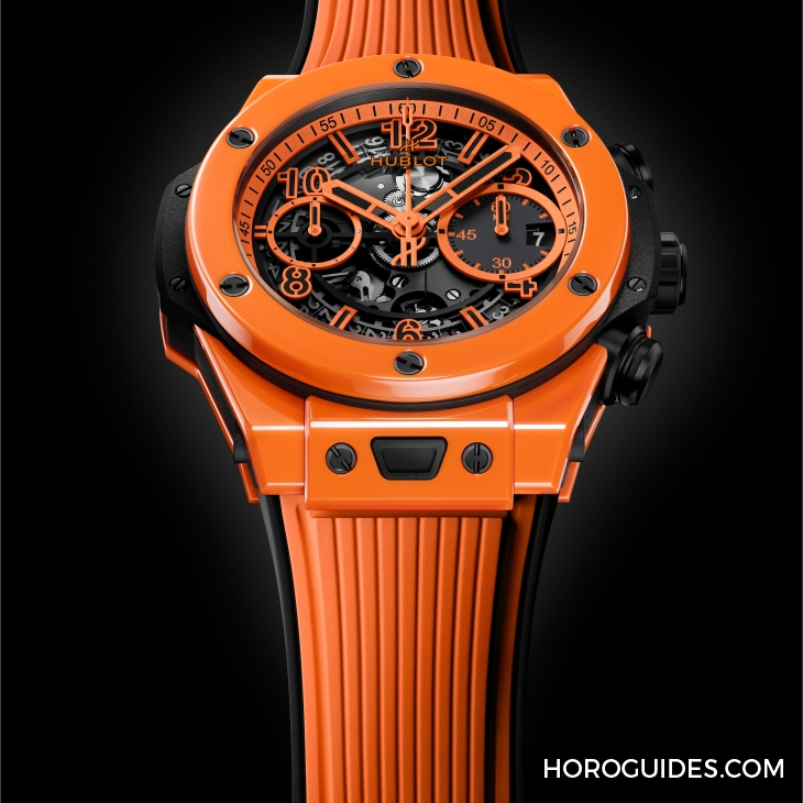 HUBLOT - 今夏最時(shí)尚的色彩！ HUBLOT推出全新Big Bang Unico Orange Ceramic橙色陶瓷腕表