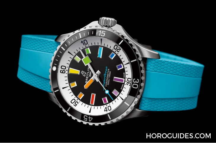 BREITLING - 彩虹時標面、46mm千米深潛新表同步現身|BREITLING Superocean系列新表