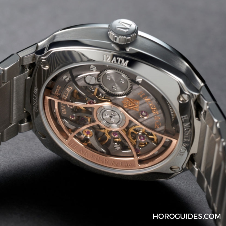 青龍升級回歸、夢幻紫色同步亮相|H. MOSER & CIE. Streamliner Centre Seconds Matrix Green-復(fù)刻表