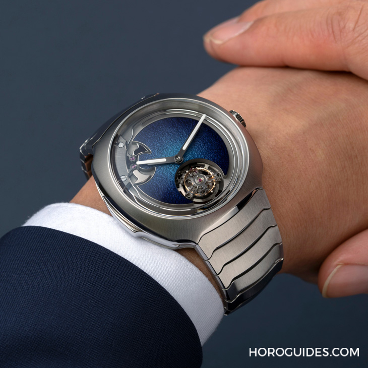 H. MOSER & CIE - 大明火琺瑯煙燻面加身，亨利慕時(shí)三問(wèn)疾速者三問(wèn)報(bào)時(shí)陀飛輪藍(lán)色琺瑯概念腕表奪目登場(chǎng)