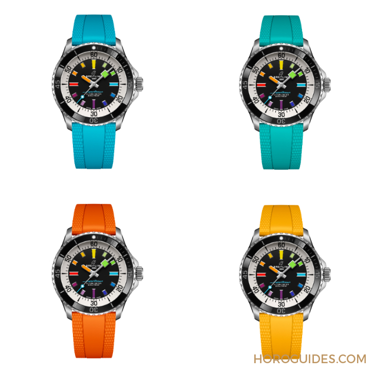 BREITLING - 彩虹時標面、46mm千米深潛新表同步現身|BREITLING Superocean系列新表