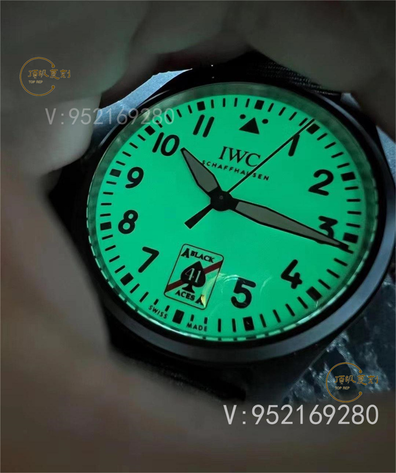 M+廠萬(wàn)國(guó)馬克飛行員黑桃A超級(jí)夜光表如何,表盤夜光對(duì)版嗎-復(fù)刻表
