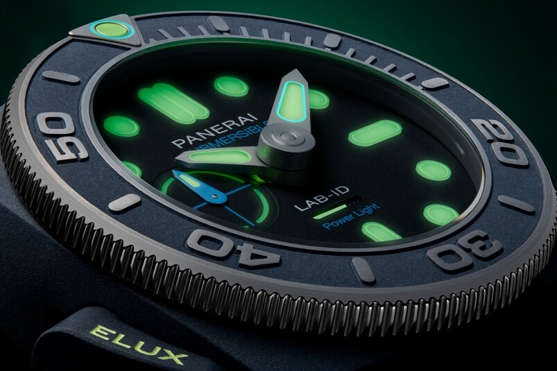夜光功能新高度！ Panerai全新Submersible Elux LAB-ID腕表 以純機(jī)械一鍵開關(guān)發(fā)光系統(tǒng)