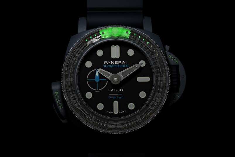 夜光功能新高度！ Panerai全新Submersible Elux LAB-ID腕表 以純機(jī)械一鍵開關(guān)發(fā)光系統(tǒng)
